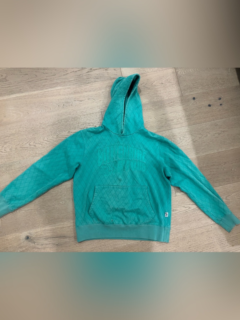 Billionaire Boys Club Quilted Hoodie in Teal